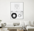 Music Sounds Better With You by Anna Farath on GIANT ART - gray typography