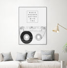 Music Sounds Better With You by Anna Farath on GIANT ART - gray typography