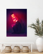Lava Lamp Head by Francois Martin Painchaud on GIANT ART - red character design