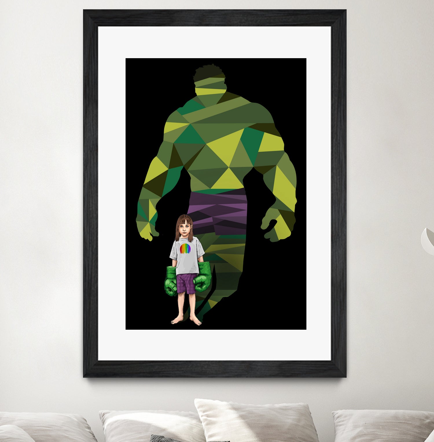 Girl Smash by Jason Ratliff on GIANT ART - green digital painting