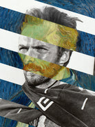 Van Gogh's Self Portrait and Clint Eastwood by Luigi Tarini on GIANT ART - blue photo manipulation