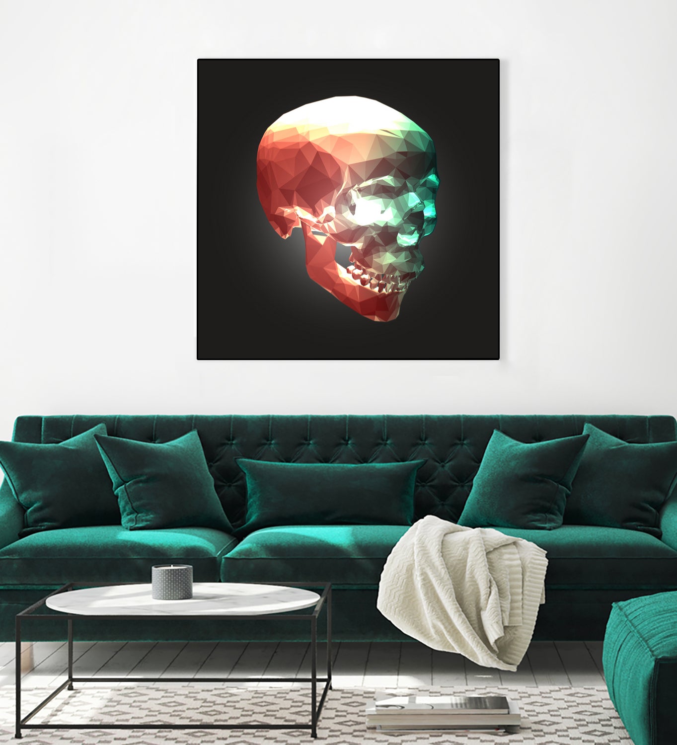 Crystal Skull by Aimer Heinz on GIANT ART - red 3d art