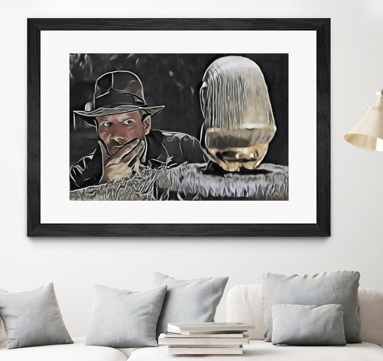 Indiana Jones Surprised Mistery Damned Hidden Treasur by Luis Lonn on GIANT ART - black cartooning