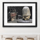 Indiana Jones Surprised Mistery Damned Hidden Treasur by Luis Lonn on GIANT ART - black cartooning