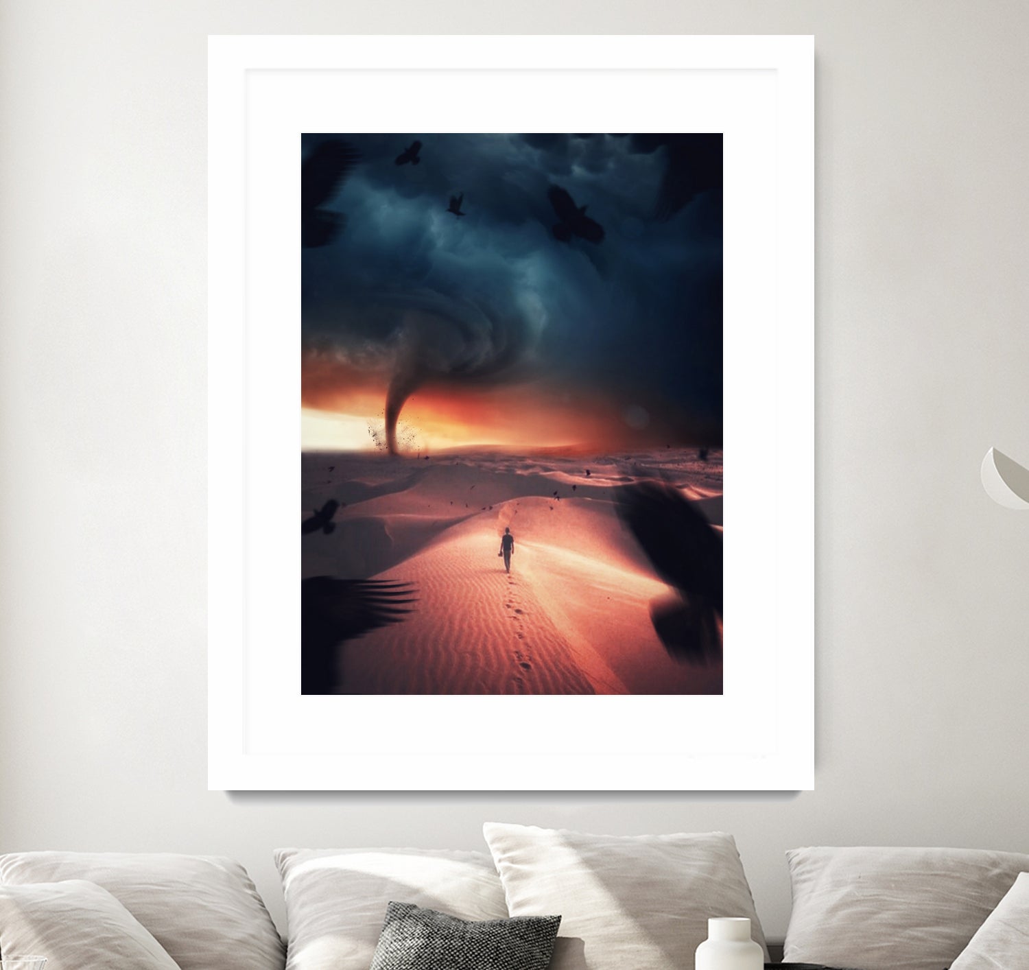 Tornado Desert by Rigaud Mickaël on GIANT ART - orange photo manipulation