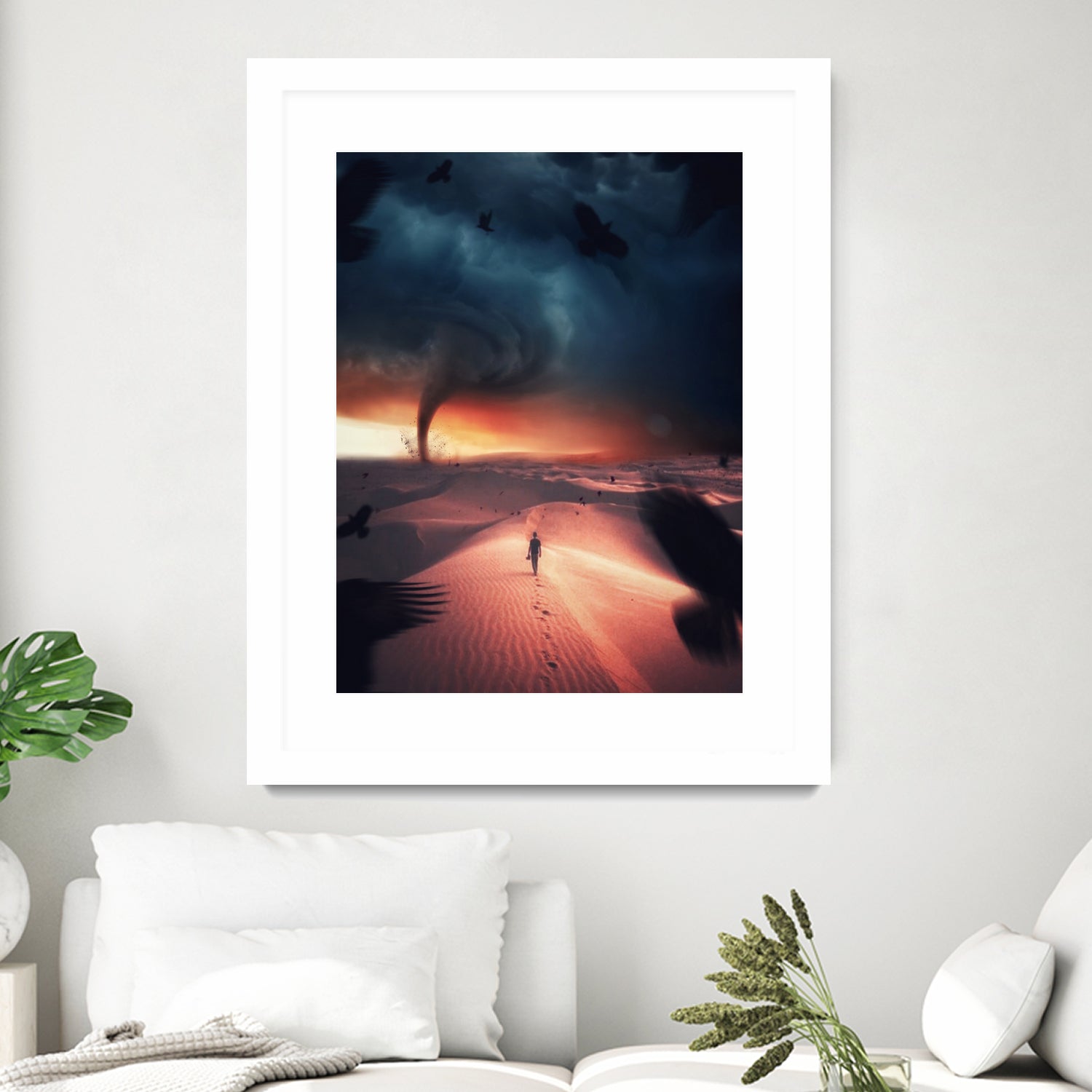 Tornado Desert by Rigaud Mickaël on GIANT ART - orange photo manipulation