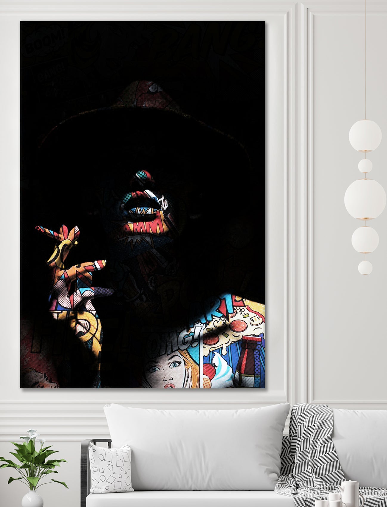 Pop art in the shadows by Menelaos Trompoukis on GIANT ART - black digital painting