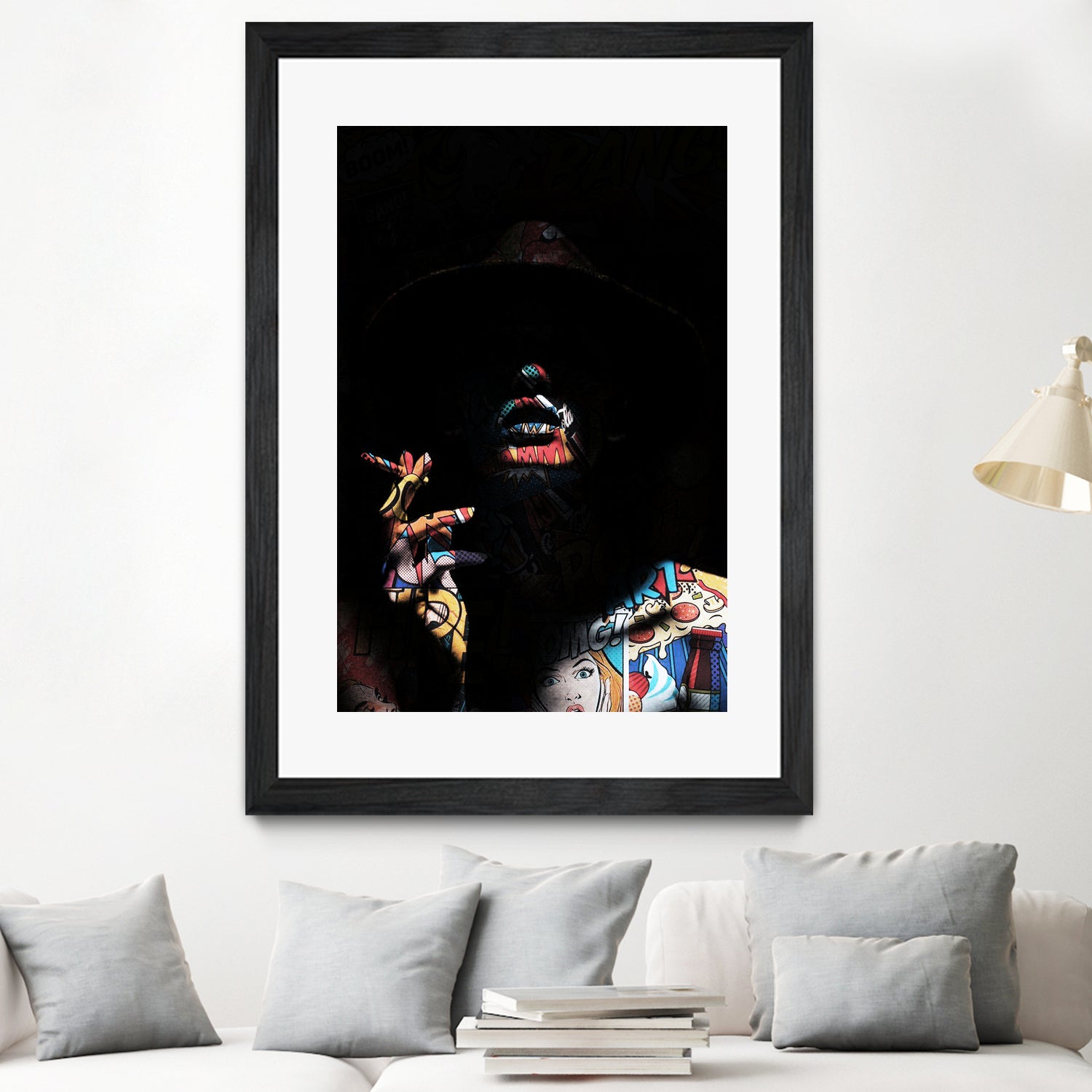 Pop art in the shadows by Menelaos Trompoukis on GIANT ART - black digital painting