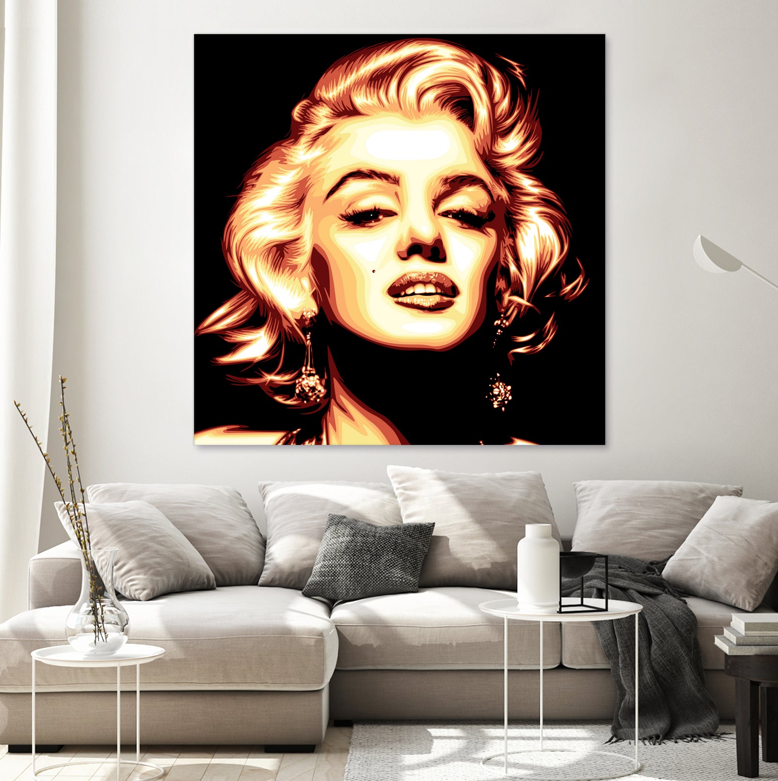 Marilyn Monroe by Harun Elibol on GIANT ART - white vector illustration