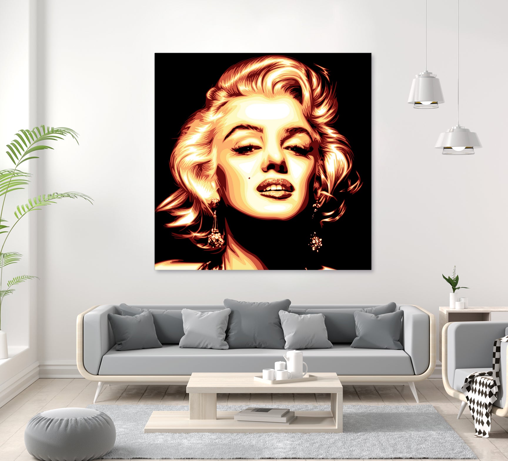 Marilyn Monroe by Harun Elibol on GIANT ART - white vector illustration