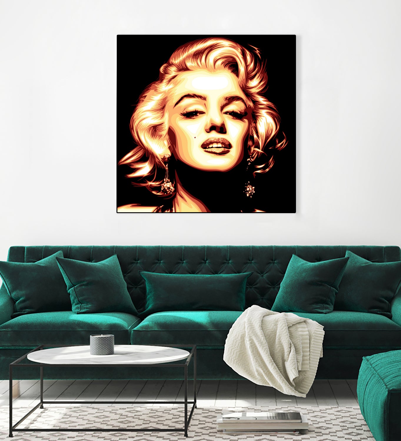 Marilyn Monroe by Harun Elibol on GIANT ART - white vector illustration