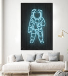 Astronaut by Octavian Mihai Mielu on GIANT ART - blue digital painting