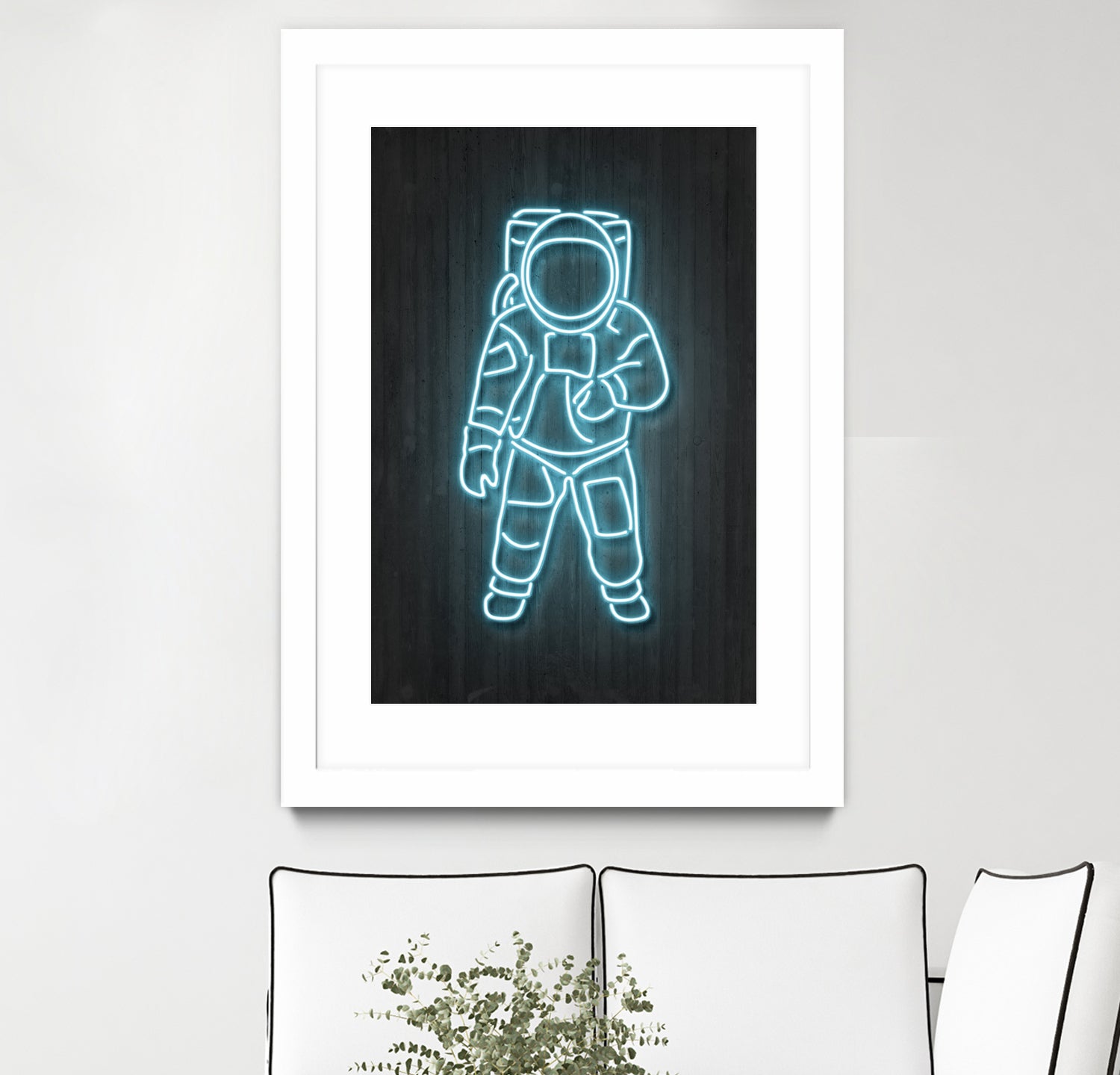 Astronaut by Octavian Mihai Mielu on GIANT ART - blue digital painting