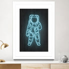 Astronaut by Octavian Mihai Mielu on GIANT ART - blue digital painting