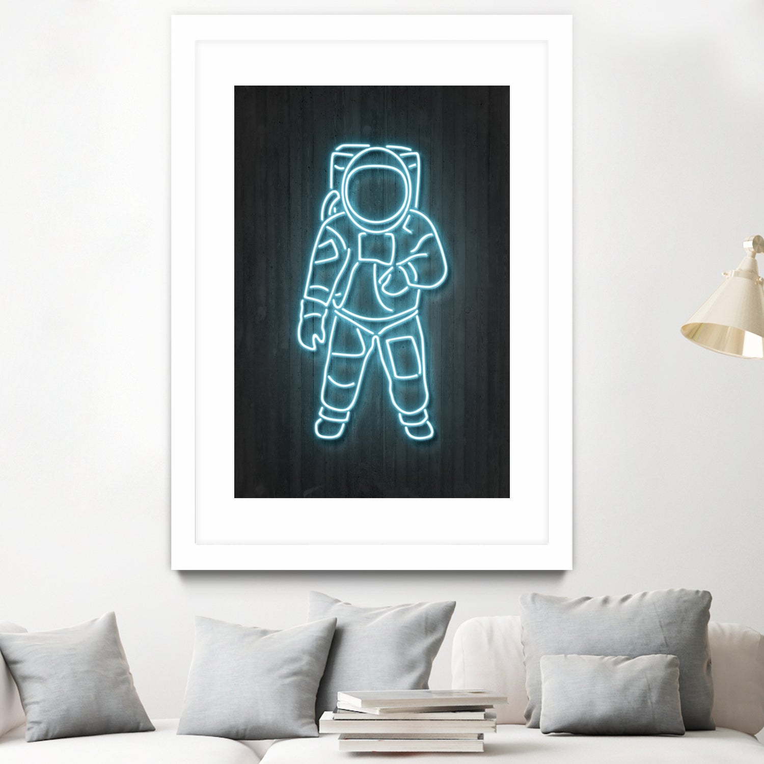 Astronaut by Octavian Mihai Mielu on GIANT ART - blue digital painting