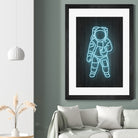 Astronaut by Octavian Mihai Mielu on GIANT ART - blue digital painting