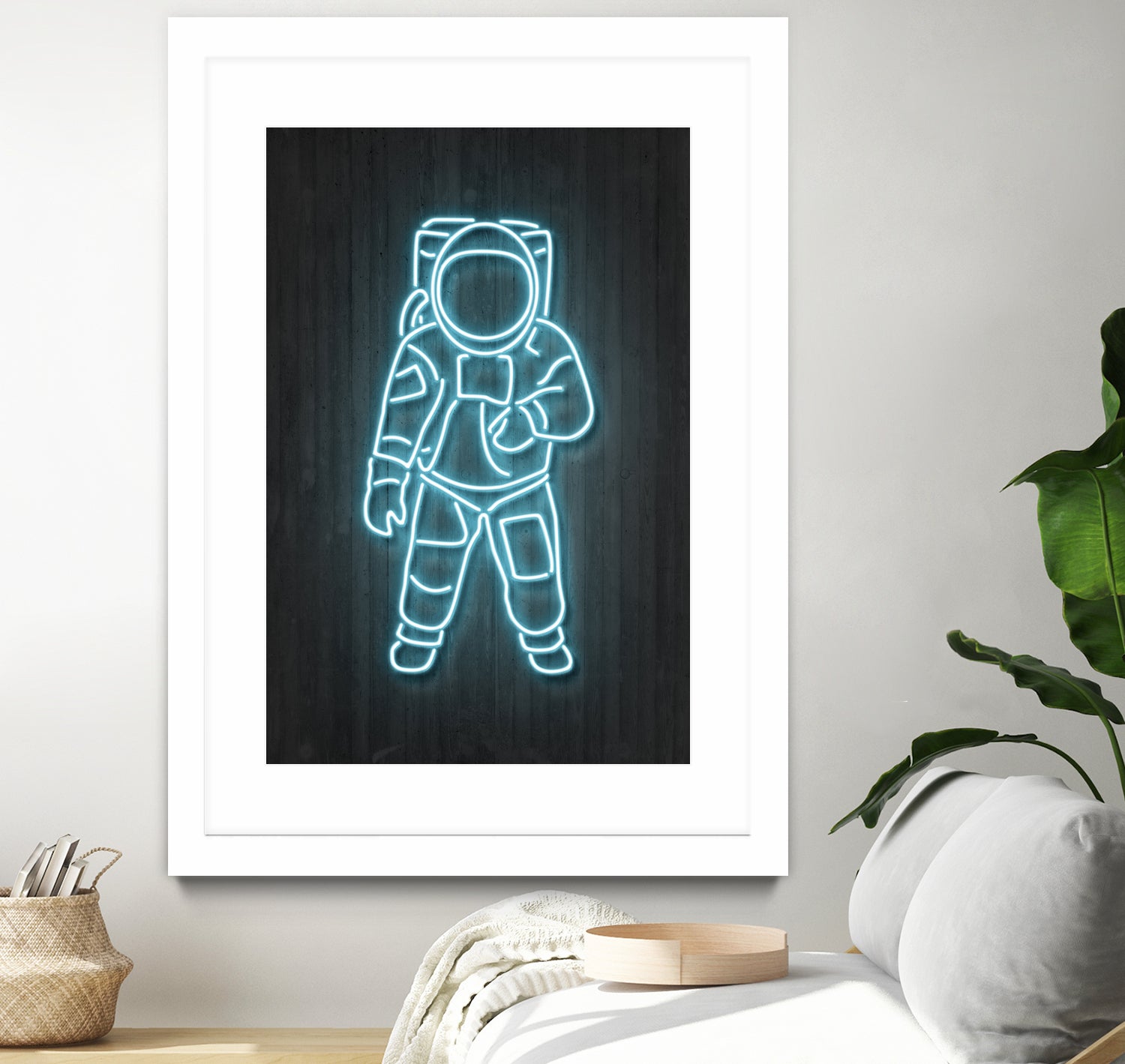 Astronaut by Octavian Mihai Mielu on GIANT ART - blue digital painting