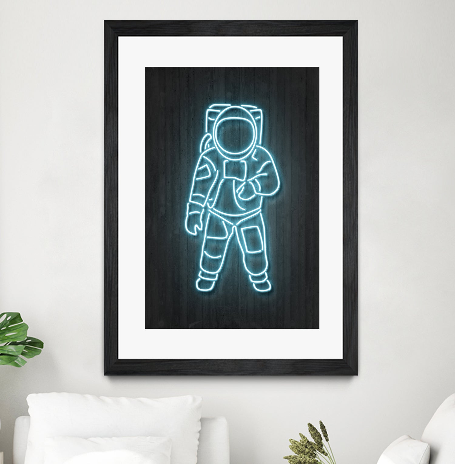 Astronaut by Octavian Mihai Mielu on GIANT ART - blue digital painting