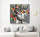 Pixel david by eugenia retana on GIANT ART - gray mixed media