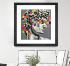 Pixel david by eugenia retana on GIANT ART - gray mixed media