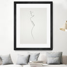 One Line nude by Christophe Louis on GIANT ART - brown digital drawing