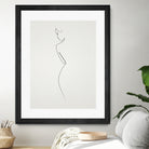 One Line nude by Christophe Louis on GIANT ART - brown digital drawing