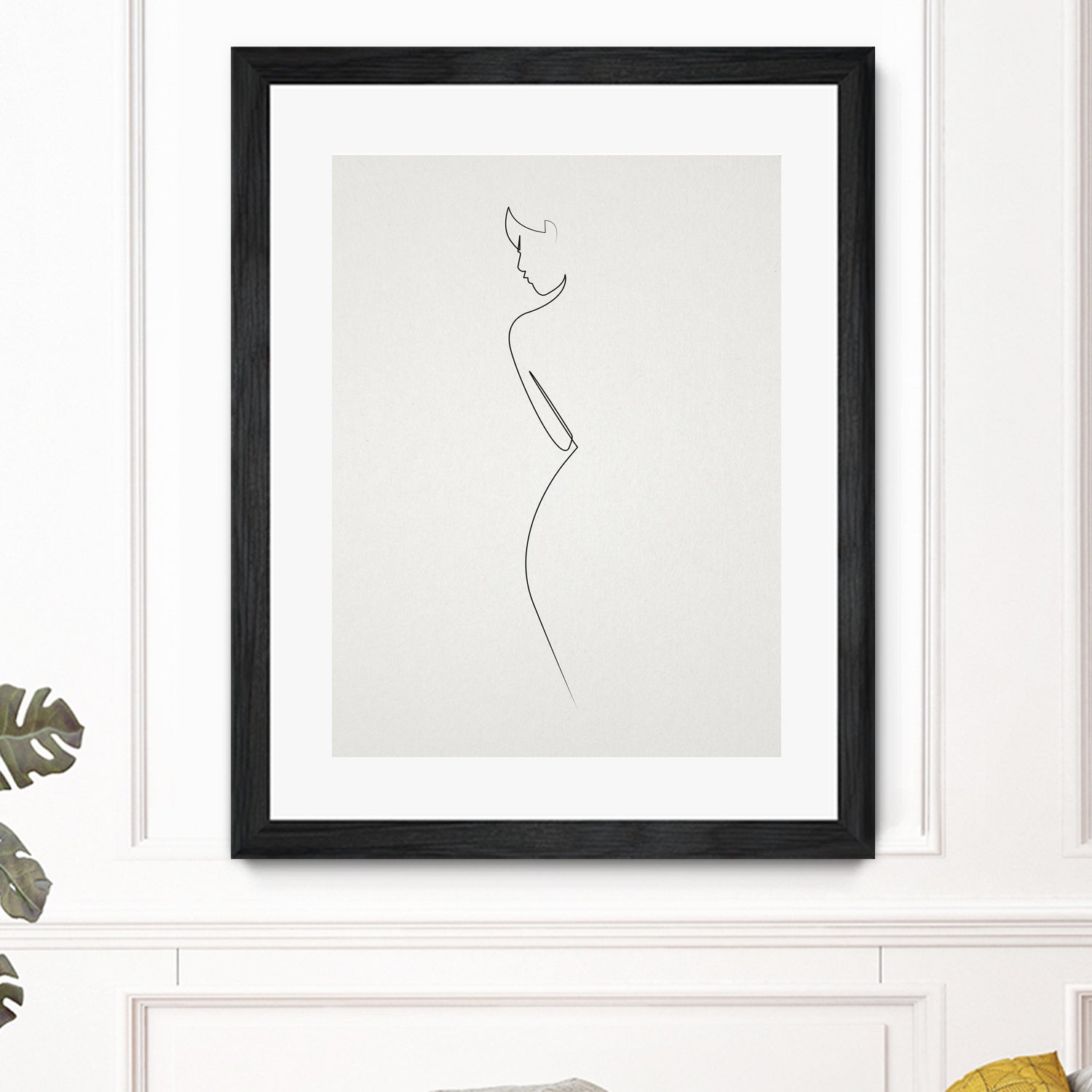 One Line nude by Christophe Louis on GIANT ART - brown digital drawing