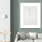 One Line nude by Christophe Louis on GIANT ART - brown digital drawing