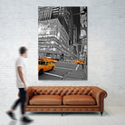 NYC - Yellow Cabs - Lehman Brothers by Ralph Frankenberg on GIANT ART - black photo illustration