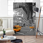 NYC - Yellow Cabs - Lehman Brothers by Ralph Frankenberg on GIANT ART - black photo illustration