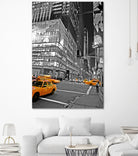 NYC - Yellow Cabs - Lehman Brothers by Ralph Frankenberg on GIANT ART - black photo illustration