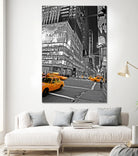 NYC - Yellow Cabs - Lehman Brothers by Ralph Frankenberg on GIANT ART - black photo illustration