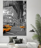 NYC - Yellow Cabs - Lehman Brothers by Ralph Frankenberg on GIANT ART - black photo illustration