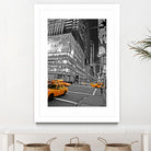 NYC - Yellow Cabs - Lehman Brothers by Ralph Frankenberg on GIANT ART - black photo illustration