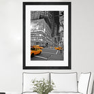 NYC - Yellow Cabs - Lehman Brothers by Ralph Frankenberg on GIANT ART - black photo illustration