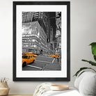 NYC - Yellow Cabs - Lehman Brothers by Ralph Frankenberg on GIANT ART - black photo illustration