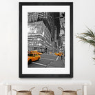 NYC - Yellow Cabs - Lehman Brothers by Ralph Frankenberg on GIANT ART - black photo illustration