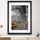 NYC - Yellow Cabs - Lehman Brothers by Ralph Frankenberg on GIANT ART - black photo illustration