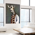 Mr giraffe by eugenia retana on GIANT ART - gray mixed media