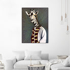 Mr giraffe by eugenia retana on GIANT ART - gray mixed media