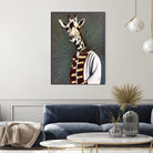 Mr giraffe by eugenia retana on GIANT ART - gray mixed media