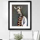 Mr giraffe by eugenia retana on GIANT ART - gray mixed media