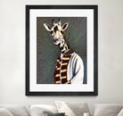 Mr giraffe by eugenia retana on GIANT ART - gray mixed media