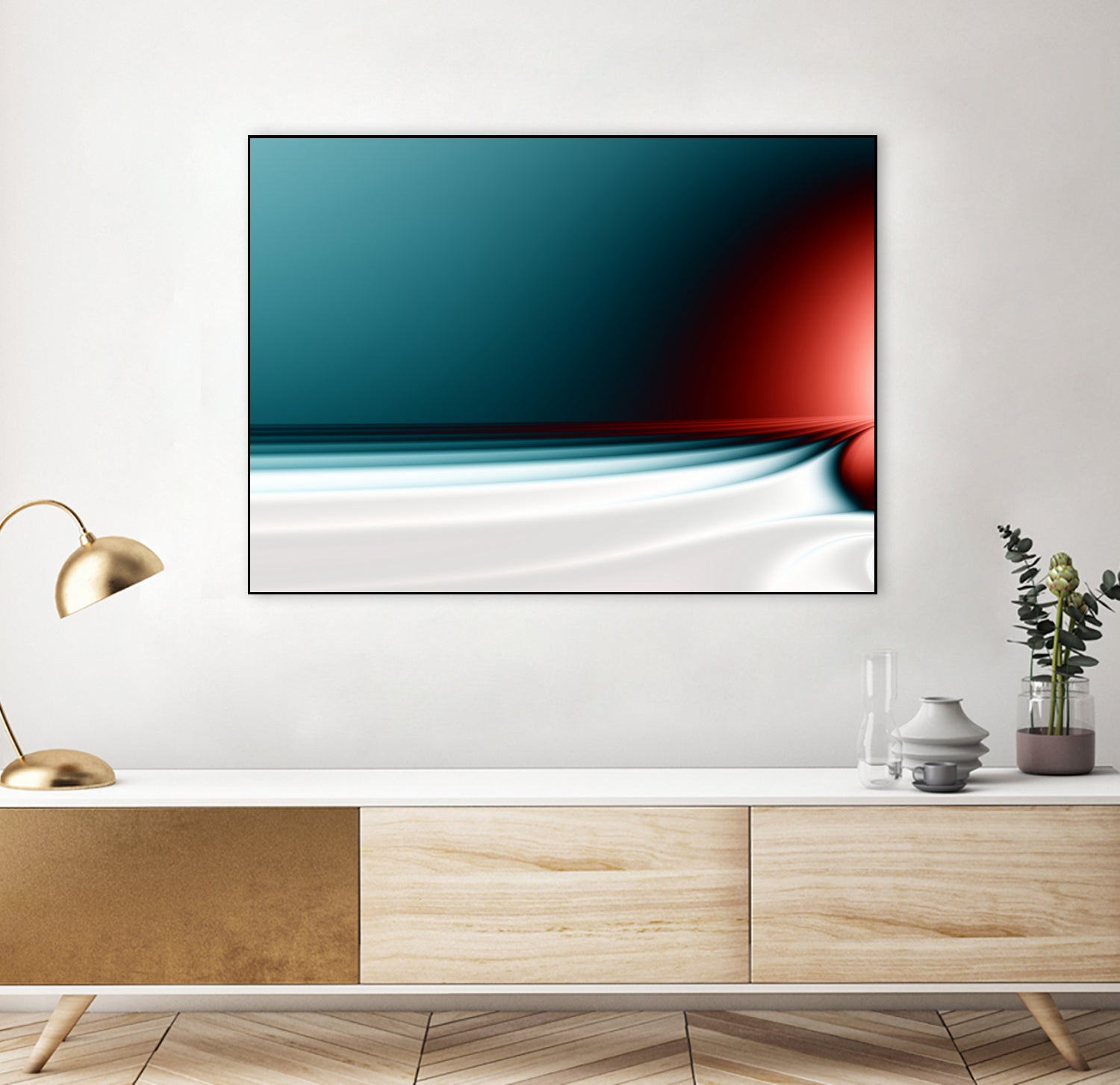 Sunset on the Beach IX by Iustina Istrati on GIANT ART - blue digital painting