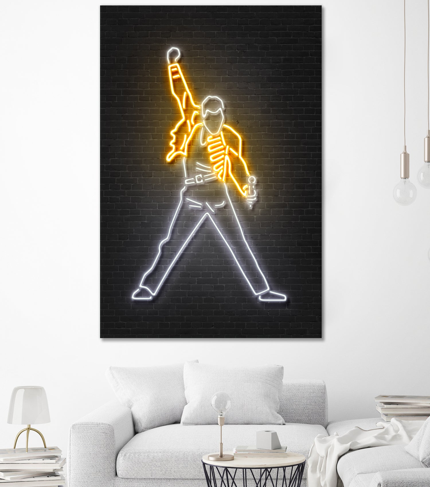 Freddy Mercury by Octavian Mihai Mielu on GIANT ART - yellow 3d art