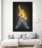 Freddy Mercury by Octavian Mihai Mielu on GIANT ART - yellow 3d art