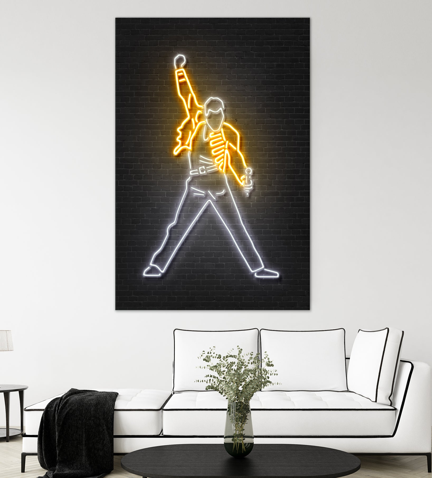 Freddy Mercury by Octavian Mihai Mielu on GIANT ART - yellow 3d art