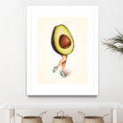 Avocado Girl by Kelly Gilleran on GIANT ART - green mixed media