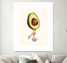 Avocado Girl by Kelly Gilleran on GIANT ART - green mixed media