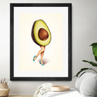 Avocado Girl by Kelly Gilleran on GIANT ART - green mixed media